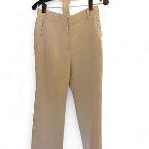 NICOLE FARHI tan slacks with matching belt